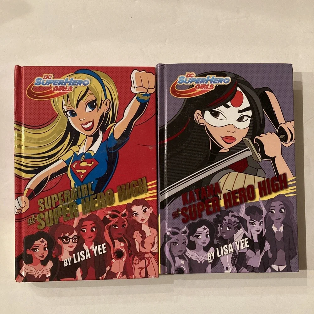 2 DC Super Hero Girls Katana at Super Hero High And Supergirl Hardcover